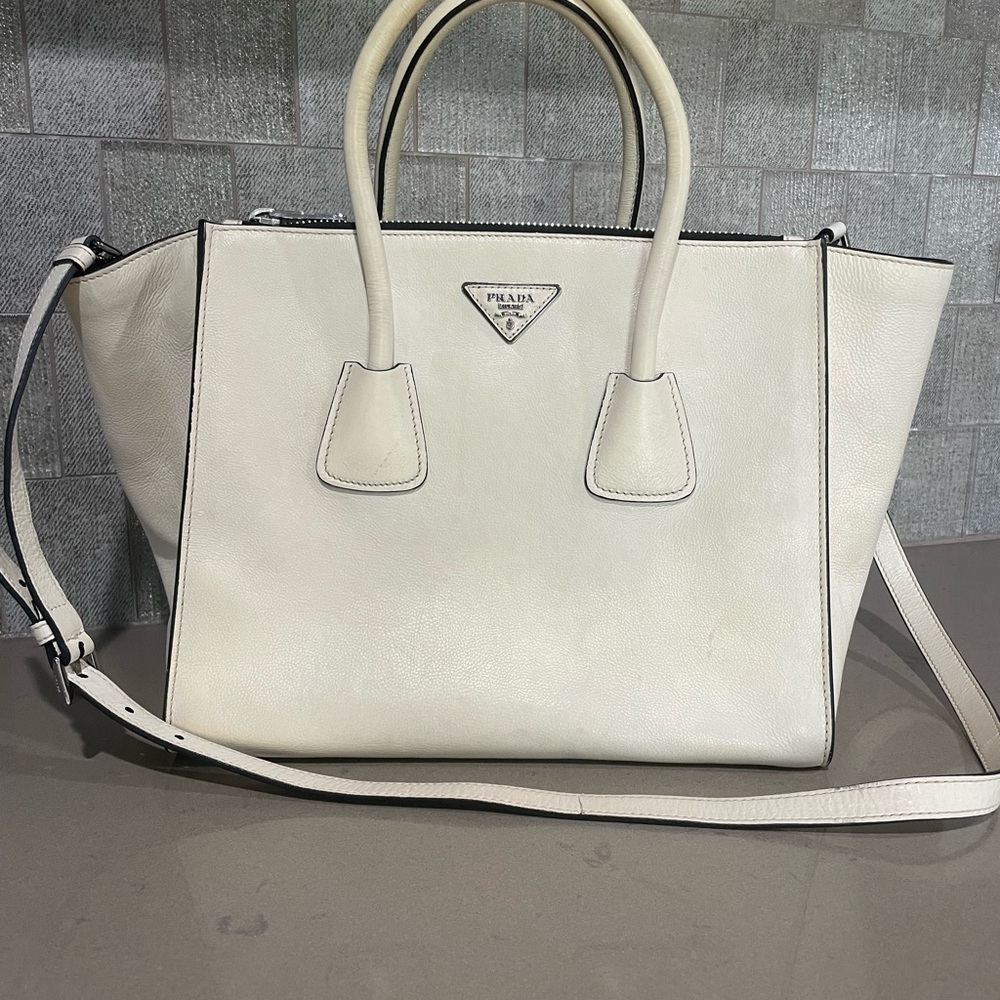 SOLD Prada GLACE CALF BN2619 Grayish